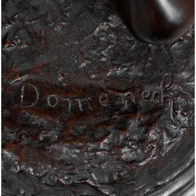 Early 20th Century Luis Domenech "Aui Victori" Spelter Sculpture For Sale - Image 5 of 6