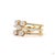This estate ring from our contemporary estate collection centers on a 0.5-carat diamond in a round brilliant cut for...
