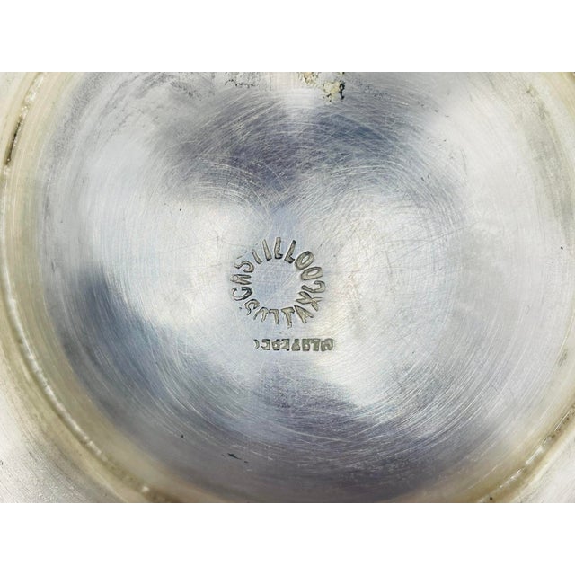 Los Castillo Silver Plate Malachite & Lapis Inlaid Bowl, Taxco, Mexico, 1960s For Sale - Image 17 of 18