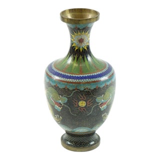 Early 20th Century Chinese Cloisonne Vase For Sale
