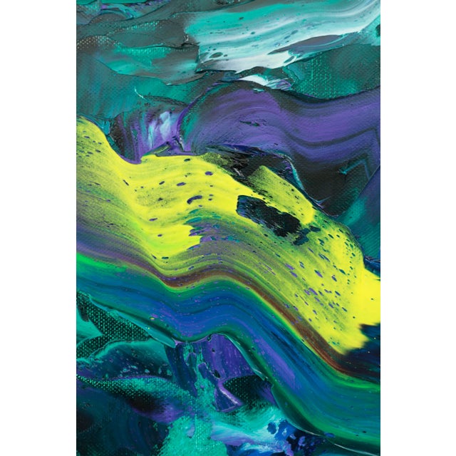 2020s "The Chaos of the Soul and the Physical Destruction of the Self" " Large Abstract Oil Painting by Simon Findlay For Sale - Image 5 of 11