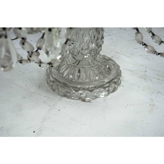 Maria Theresa Crystal Candelabra Table Lamps, Italy, 1940s, Set of 2 For Sale - Image 15 of 18