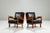 Wood Belgian Lounge Chairs in Oak with Leather Cushions, 1960s, Set of 2 For Sale - Image 7 of 17