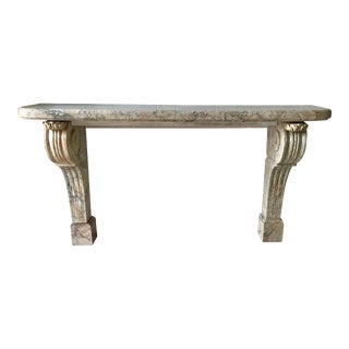 17th Century French Gray Marble Wall Console For Sale