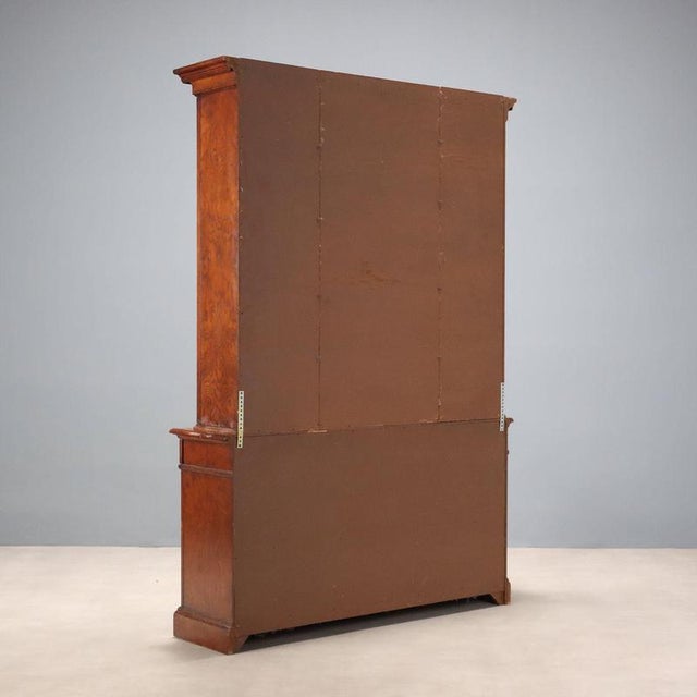 Antique Bookcase Oak 4 Doors United Kingdom Xx Century For Sale - Image 11 of 12