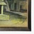 1940s Vintage Wpa Style Nocturne Industrial Landscape With Sleeping Figure, Signed (Oil on Board) For Sale - Image 5 of 7