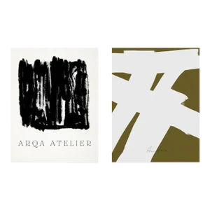 Contemporary Minimalist Abstract Giclee Prints - a Pair