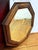 Antique Early 20th Century Octagonal Oak Wall Mirror, 1920s For Sale - Image 3 of 6