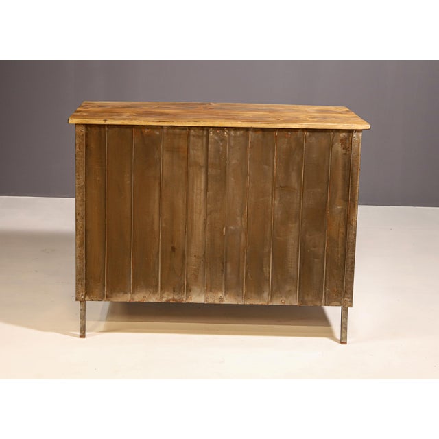 Industrial Czechoslovakian Iron Cabinet, 1950s For Sale - Image 6 of 9