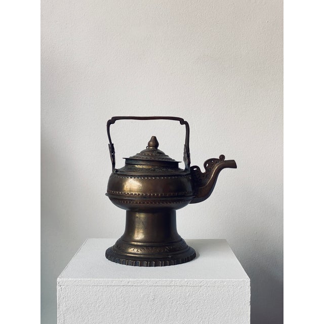 19th Century Antique 19th Century Brass Kendi Kettle, Minangkabau, West Sumatra, Indonesia For Sale - Image 5 of 13