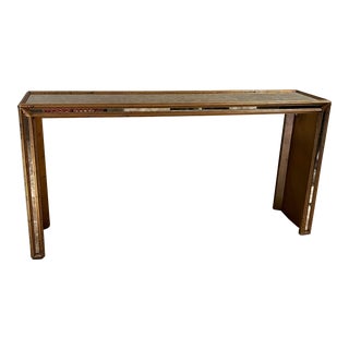 Bernhardt Verre Églomisé Console For Sale