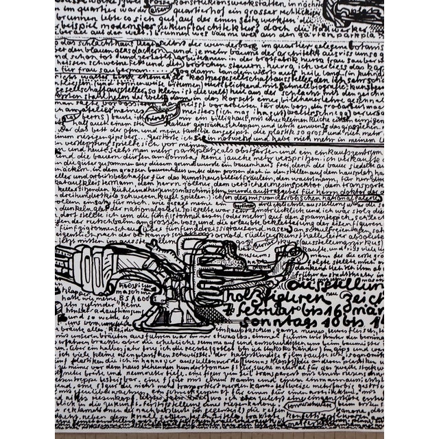 Vintage Kestnergesellschaft Hannover Exhibition Poster from Bernhard Luginbühl, 1990s For Sale - Image 6 of 8