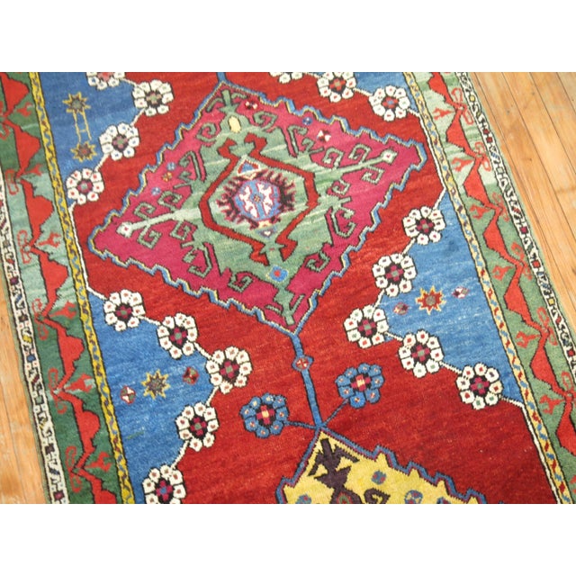Antique Turkish Karapinar Runner - 3'5" x 14' For Sale - Image 4 of 6