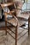 American Antique Primitive Bentwood Arm Ladder Back Chair With Original Woven Splint Seat For Sale - Image 3 of 10