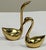 Mid-Century Modern Brass Vintage Pair of Swans* For Sale - Image 3 of 5
