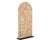 Farmhouse Antique Indian Bleached Teakwood Door, Now Mounted on a Stand, C. 1880 For Sale - Image 3 of 4