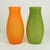 Vintage Striped Satin Glass Vases, Italy, 1970s, Set of 2 For Sale - Image 6 of 6