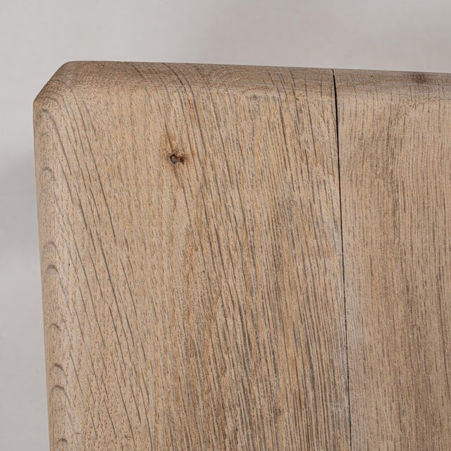 Wood 20th Century French Oak Ladder-Back Dining Chairs - Set of 6 For Sale - Image 7 of 18