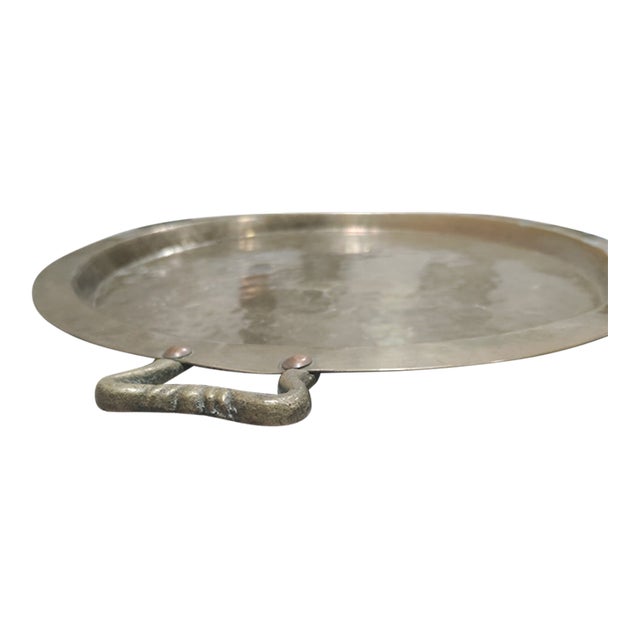 Antique Imperial Russian Brass Samovar Tray — Moscow Factory, Ca. 1890–1905 For Sale