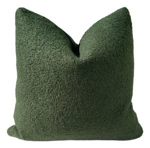 Rose Uniacke Textured Wool in Shamrock Pillow Cover