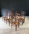 Rustic High Ladder Back Oak and Rush Dining Chairs, Belgium, 1950s, Set of 6 For Sale - Image 10 of 18