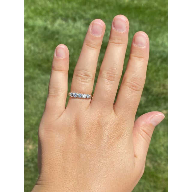 Gold The Fir Lane: Stackable Band Bar set with Natural Diamonds For Sale - Image 8 of 10