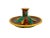 Victorian A George Jones Majolica Candlestick Stand With Acorns and Oak Leaves, Ca. 1870 For Sale - Image 3 of 11