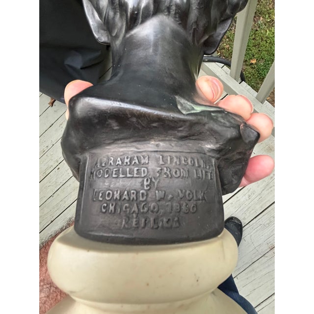Black Bust of Abraham Lincoln For Sale - Image 8 of 10