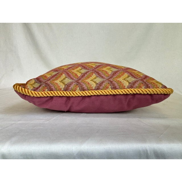 Mid 20th Century Bargello Pillow For Sale - Image 4 of 7