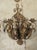 French Set of Four Vintage French 3-Arm Iron and Tole Sconces, Distressed Gilt Finish For Sale - Image 3 of 18