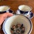Antique Gaudy Welsh Crescent Pinwheel Flow Blue Cups & Saucers, Set of 5, Circa 1840s For Sale - Image 12 of 12