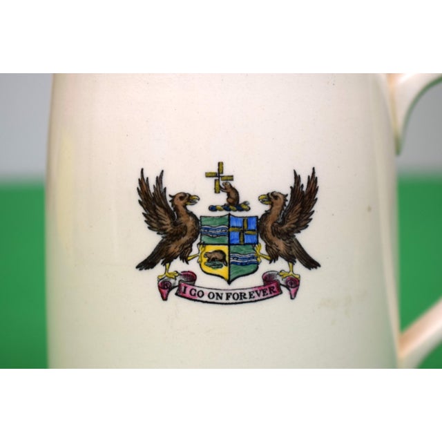Late 20th Century Late 20th Century The Brook "I Go on Forever" Private Mens' Club Nyc Motto Wedgwood Creamware Mug For Sale - Image 5 of 5