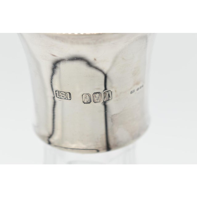 Metal 1920s Irish Cut Crystal Decanter With Sterling Silver Collar For Sale - Image 7 of 14