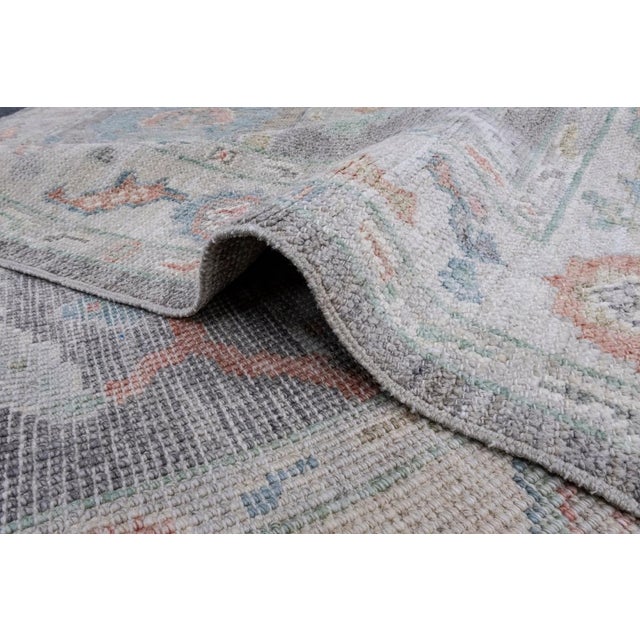 Brown Turkish Oushak Rug 2'10" x 6'4" For Sale - Image 8 of 8