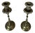 Gilt Brass Candlesticks, 1920s, Set of 2 For Sale