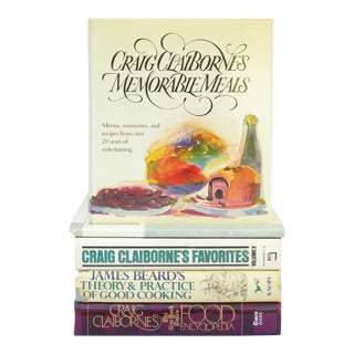 James Beard, Paul Bocuse, & Craig Claiborne 1st Editions Cookbook Collection, Set of 5 For Sale