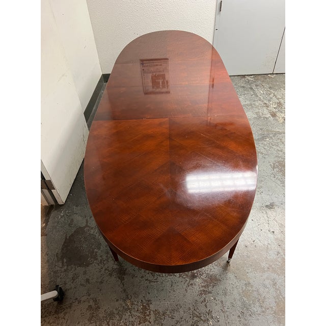 1990's Baker Furniture Michael Vanderbyl "Archetype" Oval Extension Dining Table Chairish