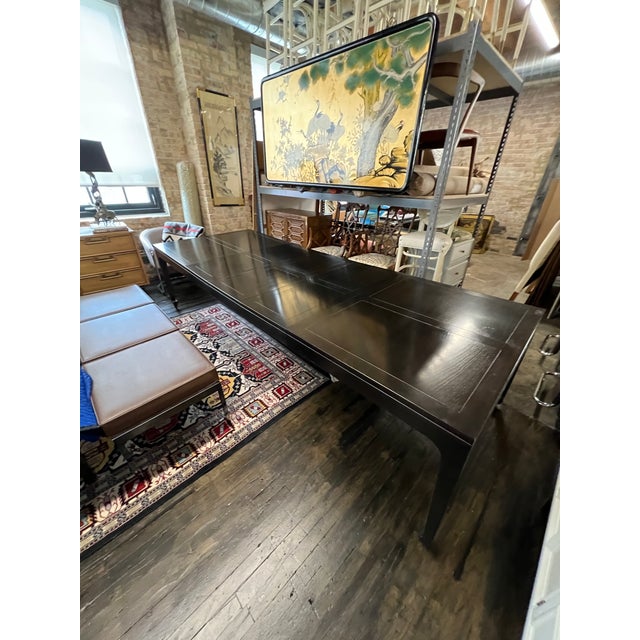 1960s Mid-Century Michael Taylor for Baker Extension Dining Table Far East Collection For Sale - Image 11 of 16