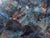 Space Abstract, Mid Century Abstract Expressionism With Grey, Black, Blue, Red by Rene Couturier For Sale - Image 4 of 5