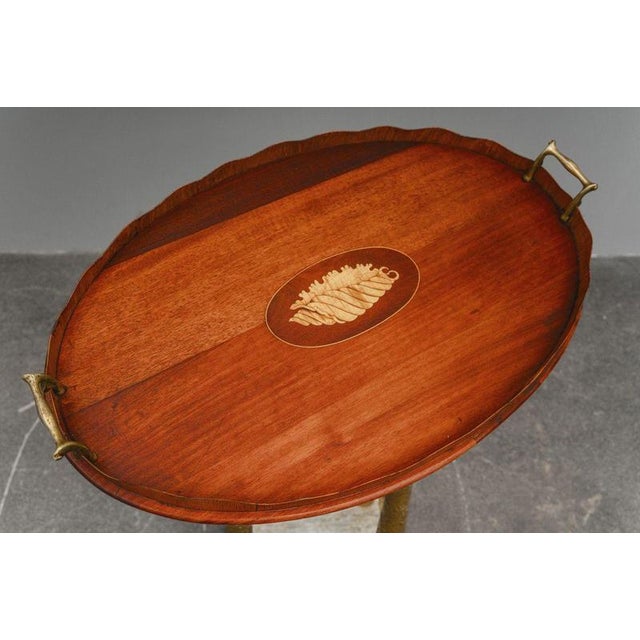 Early 20th Century English Mahogany Tray For Sale - Image 4 of 14