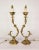 Metal 1970s Tall Curved Metal Foliate Lamps - Pair For Sale - Image 7 of 12