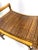 Wood Vintage Mid Century Rattan Bench With Bentwood Frame and Woven Seat For Sale - Image 7 of 12