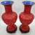 Unique Chinese Carved Cinnabar Vase, Same Shape, Different Decoration - a Pair For Sale - Image 10 of 12
