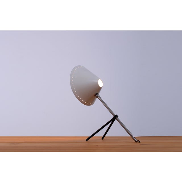 Pinocchio Grey Tripod Table Light by H. Th. J. A. Busquet for Hala, 1950s For Sale - Image 16 of 17
