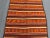 Traditional Vintage Distressed Flat Weave Kilim Runner Rug, Earthy Red Orange Geometric Stripes Rug For Sale - Image 3 of 10