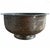 Turkish Early 20th Century Engraved Copper Bowl, 13 Inch Footed Pedestal With Calligraphic Ornament For Sale - Image 3 of 9
