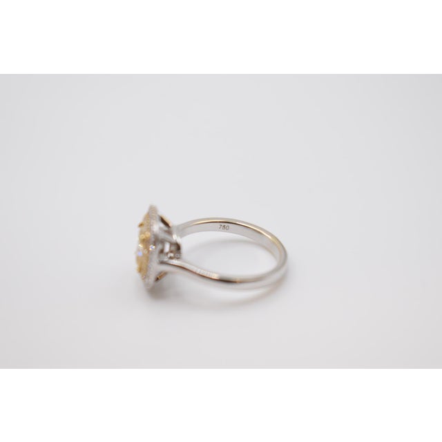 Mid 20th Century Mid 20th Century Gia Yellow Diamond Ring, Size 7 For Sale - Image 5 of 14