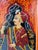 Wood Vintage Indian Mughal Style Hand Painted Octagonal Dowry Box For Sale - Image 7 of 15