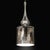 Modernist Hand-Blown Murano Mercury Glass Pendant Chandelier W/ Chrome Fittings For Sale - Image 16 of 16