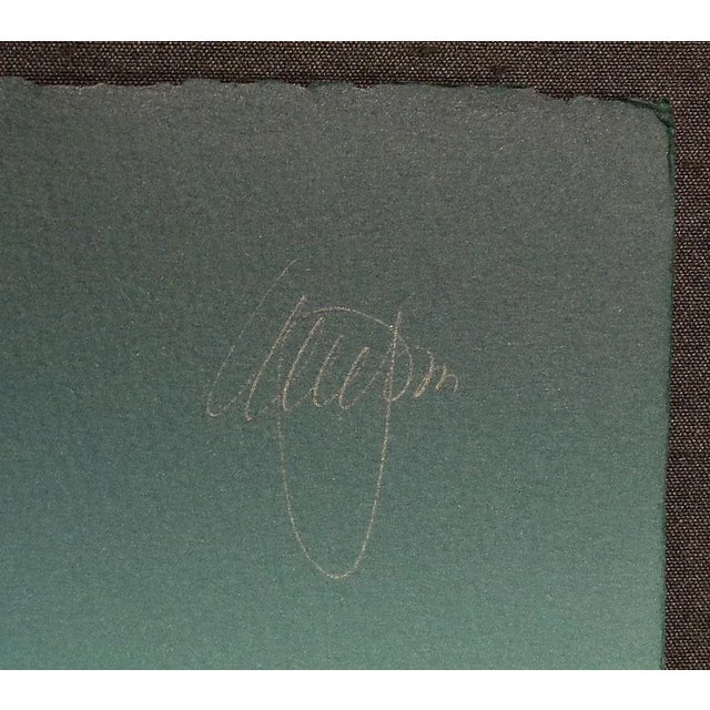 Unframed limited edition intaglio collagraph art print on paper. Hand signed, titled and numbered by the artist in pencil....